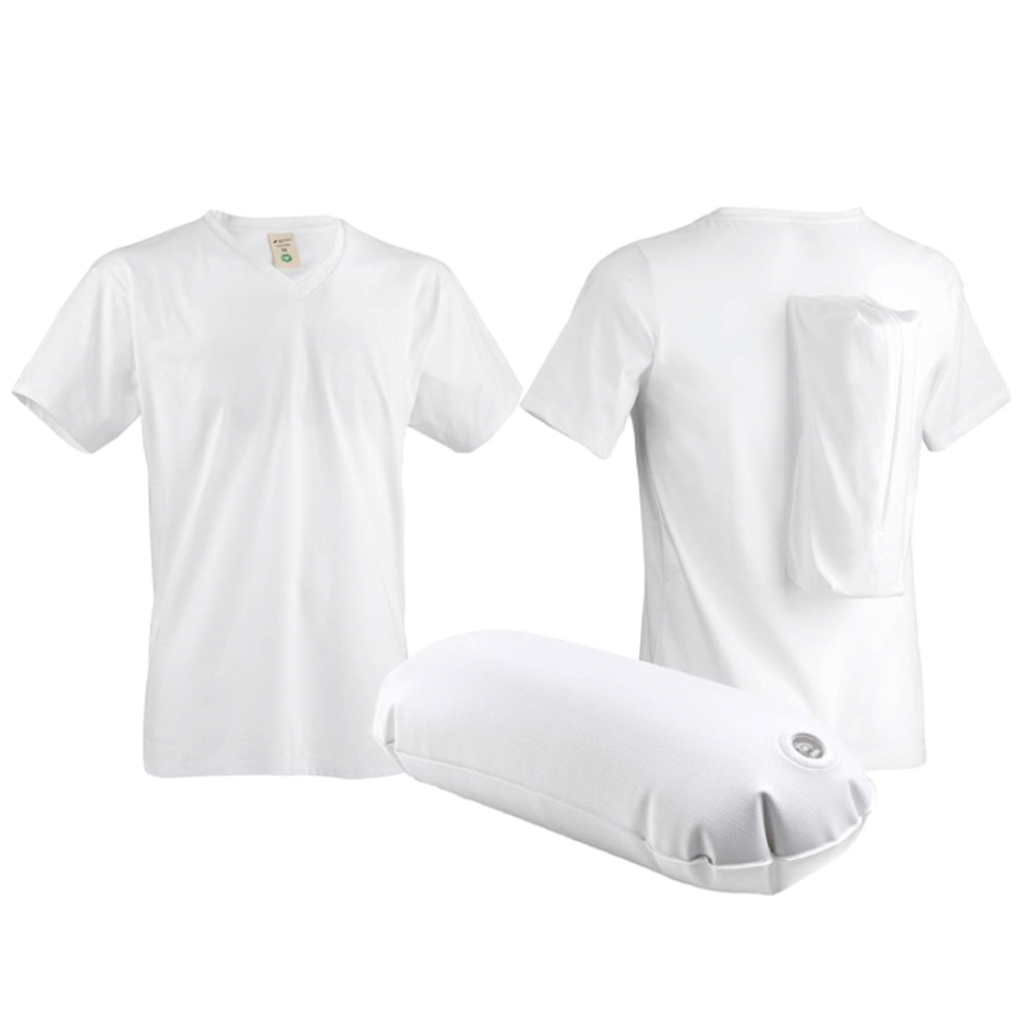 T-shirt avec coussin gonflable